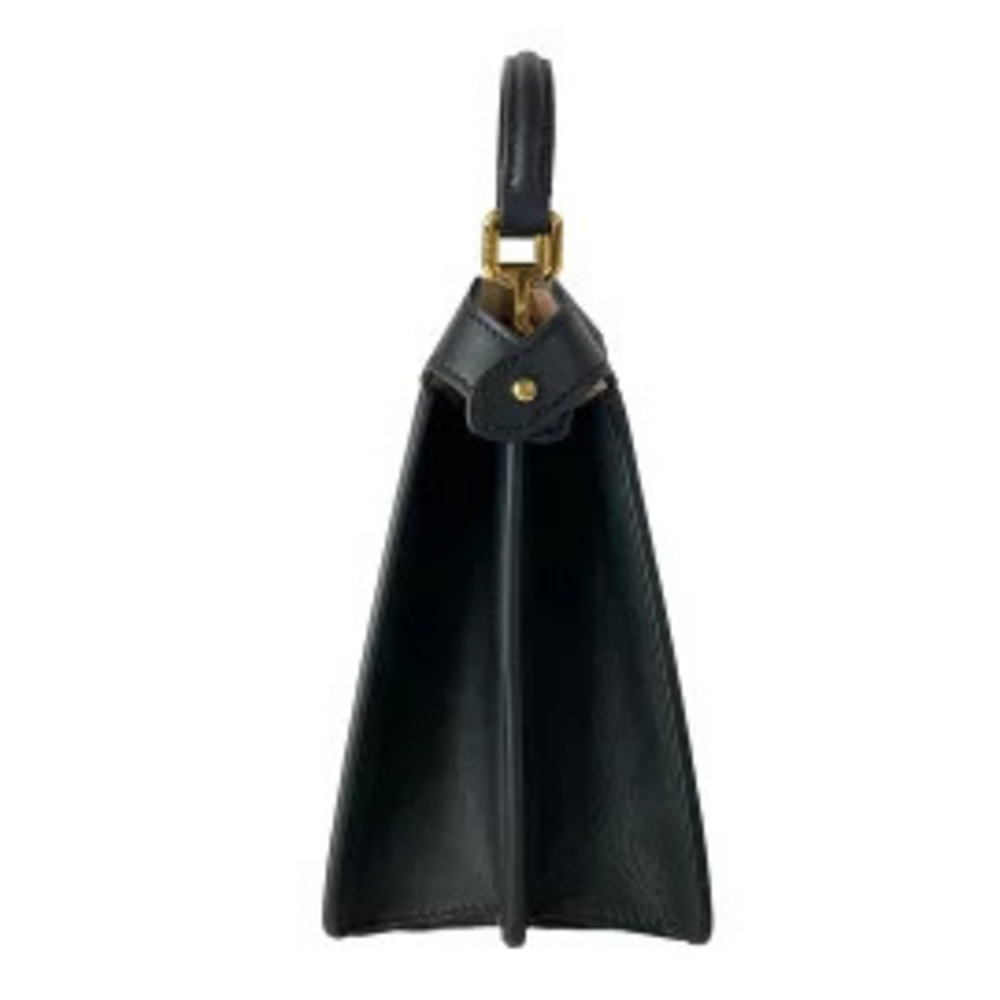 Fendi Peekaboo Icy Youth Handbag Two tone Black Leather